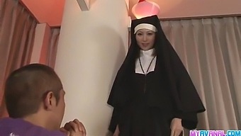 Rika Sakurai, A Sinful Nun, Enjoys Anal Pleasure In Steamy Video