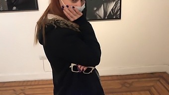 Exploring Pleasure With A Vibrator In A Gallery Setting