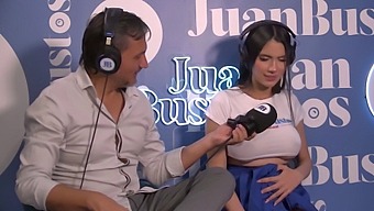 Ambarprada, A Pregnant Latina, Takes Control Of The Sex Machine With Her Ample Breasts.