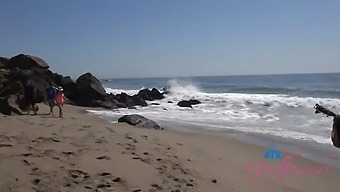 Summer Vixen Gives A Sloppy Blowjob And Has Fun In The Car On Their Beach Date