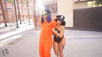 Gibby The Clown Gets Arrested By Officer Ramos In A Public Porn Scene That Turns Into The Best