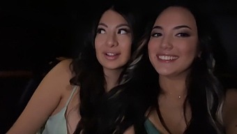 Two Latina Besties And Their Uber Driver Get It On In A Steamy Ffm Threesome